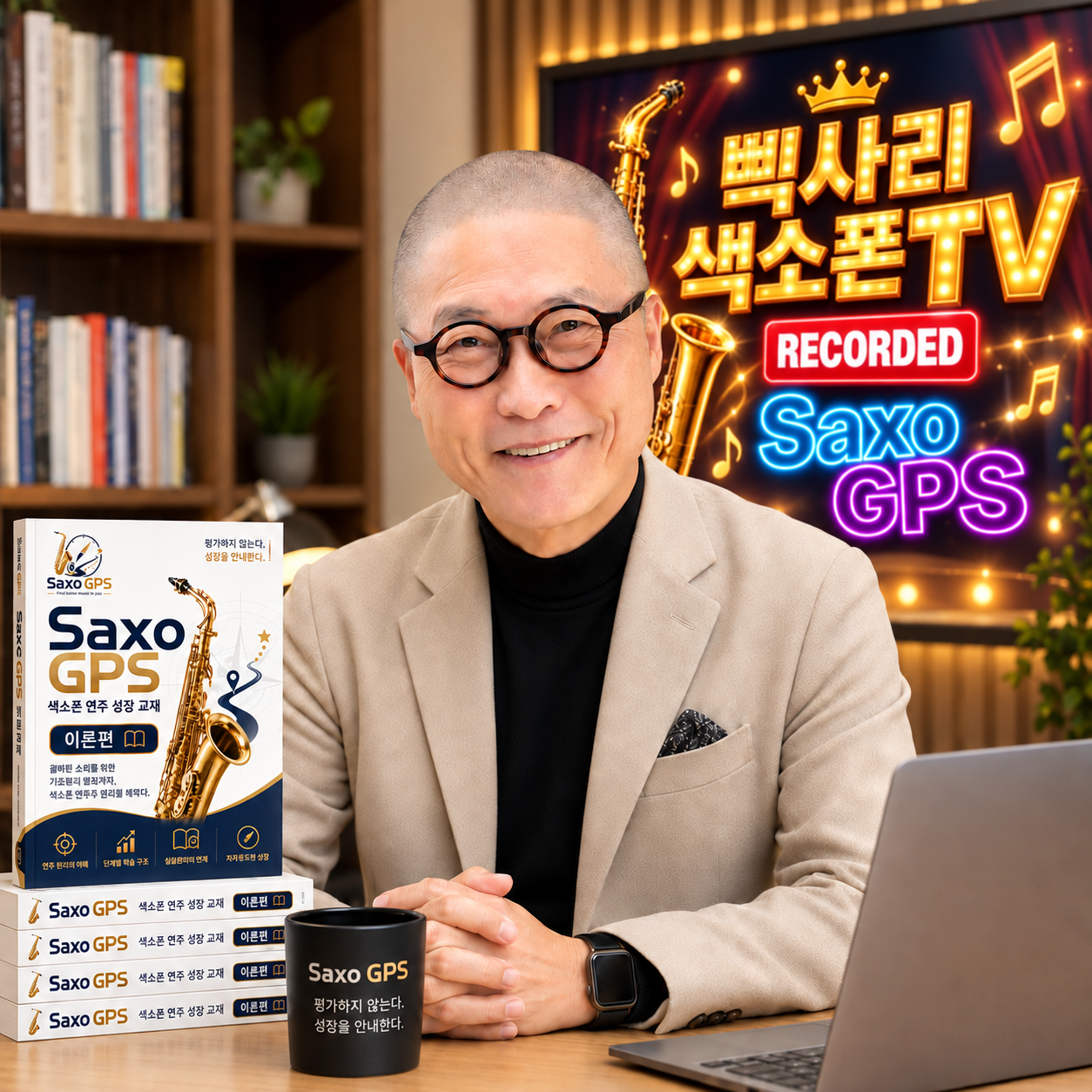 Saxo GPS 교재와 함께한 삑사리색소폰 조재천 공동저자